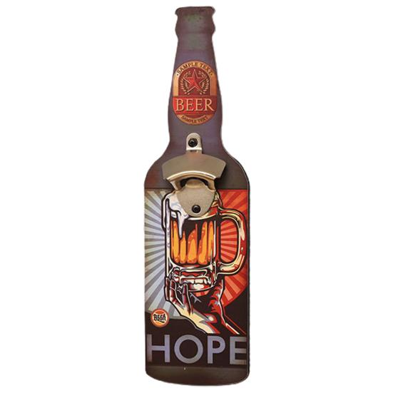 Настенная открывалка для бутылок в форме бутылки пива, настенное граффити, художественное украшение, железная открывалка для ресторанов, настенная открывалка для бутылок для ресторана
