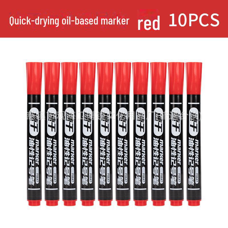 Черная толстая водонепроницаемая ручка-маркер с большой емкостью