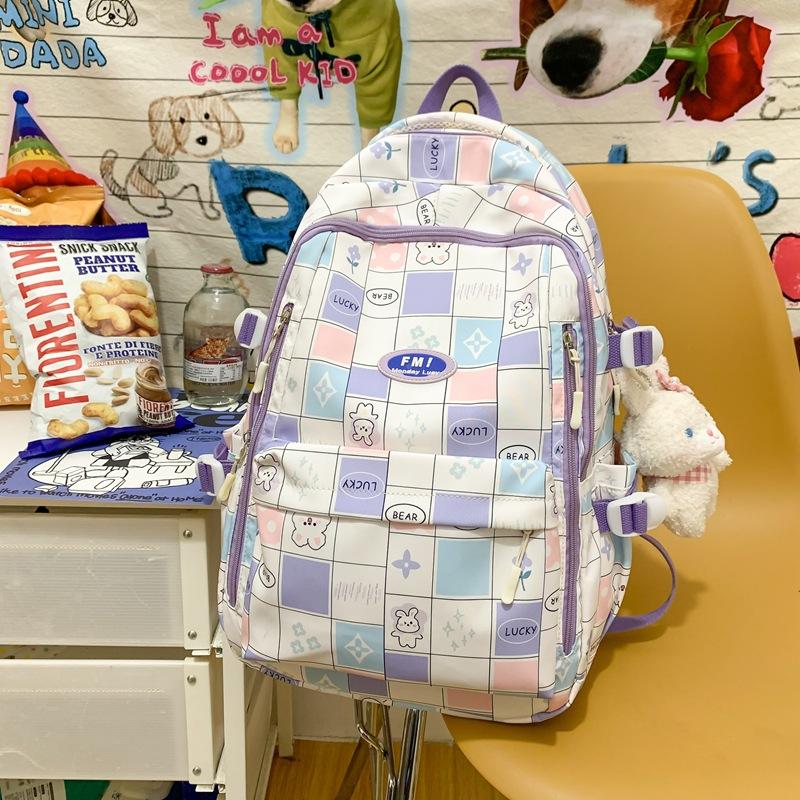 Japanese School Bag Female College Student Cute Graffiti Backpack Fashion Computer Bag Junior High School Student Travel Backpack Tide
