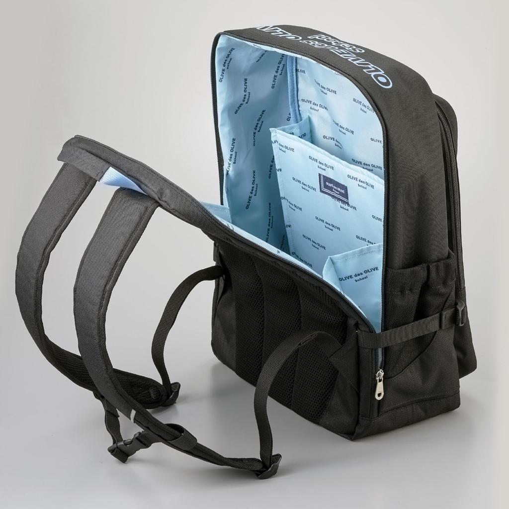 De Olive Backpack with Mobile Storage Space 2K30050 Girls 70 Black X Saxophone F [Olive School]