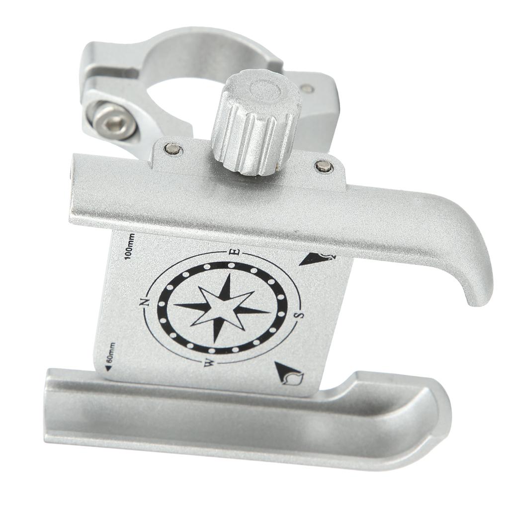 GUB P40 Phone Holder Stand 360 Degree Adjustable Bracket for Motorcycle Bicycle Scooter(Argent )