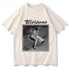 Fashion Gray Wishbone Abum Cover Tshirt Pure Cotton Tees Short Sleeve Summer New Arrival Crewneck Y2K Tops Unisex Clothes
