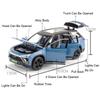 1:32 LI L9 NIO ES8 Model Toy Cars Alloy Diecast Sound Light Doors Opened Pull Back Exquisite Interior Decoration for Kids Gifts