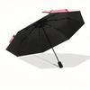 Three Pink Hello Kitty Design Automatic Opening and Closing Umbrella - Small Umbrella Suitable for Various Occasions, Portable 3-Fold Small Umbrella f