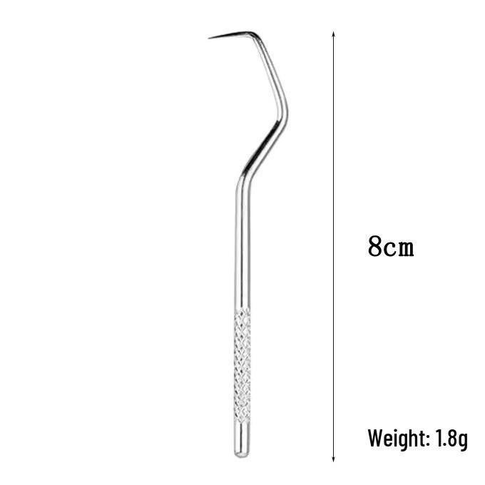 Portable 304 Stainless Steel Toothpick Set with Storage Tube for Oral Care