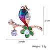 Fashion Flying Bird Eagle Enamel Pins Crystal Rhinestone Swallow Parrot Owl Animal Brooches For Women Clothes Scarf Jewelry Gift