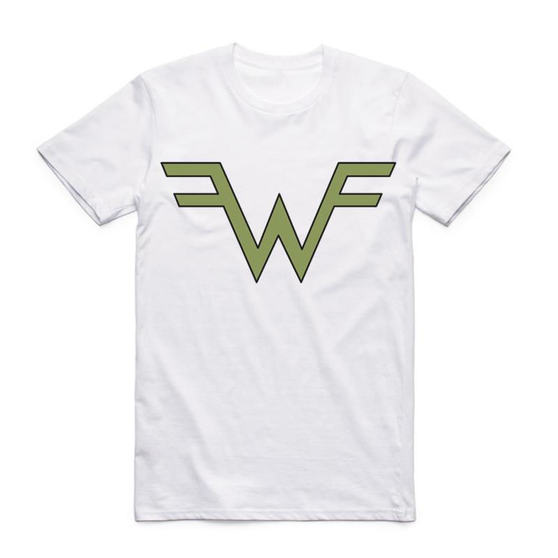 2019 Fashion Weezer Logo Mens Tshirt Letter Printed O-neck T-shirt Summer Cool Short Sleeve Unisex Clothing 3XL