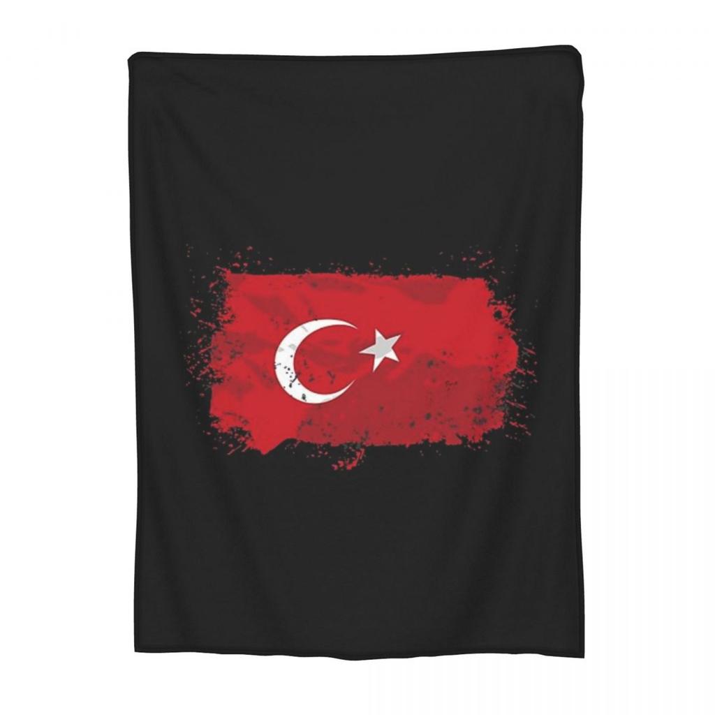 The Republic Of Turkey Flag Blankets Soft Warm Flannel Throw Blanket Bedding for Bed Living room Picnic Travel Home Couch