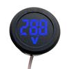 DC5-100V цифровой вольтметр светодиодный цифровой дисплей круглый вольтметр автомобильный измеритель напряжения и тока детектор напряжения тестер монитор панель