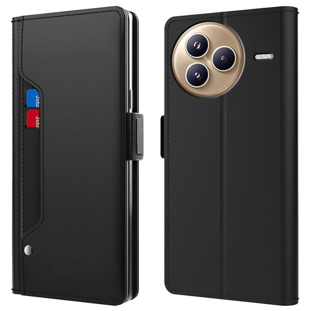 For Xiaomi Civi 5 Pro 5G Case Stand PU Leather Phone Cover Card Holder Mirror