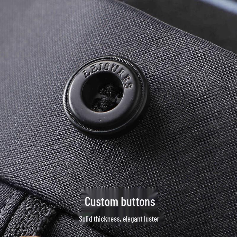 Hodo Men's Wool Blend Casual Business Trousers