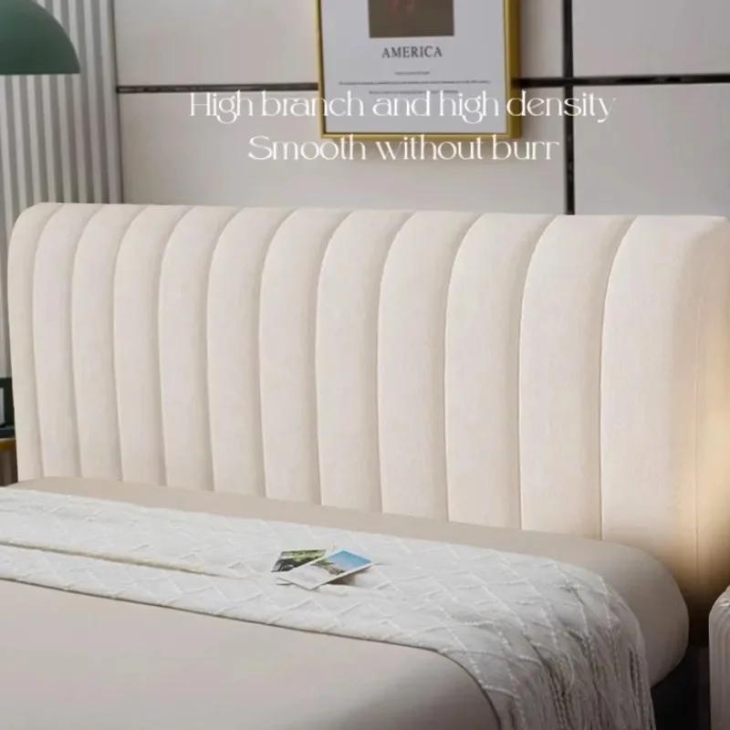 Чехол на изголовье кровати, роскошный, мягкий, толстый, бархатный, однотонный, универсальный, прикроватный, пылезащитный, для спинки кровати, для домашней комнаты