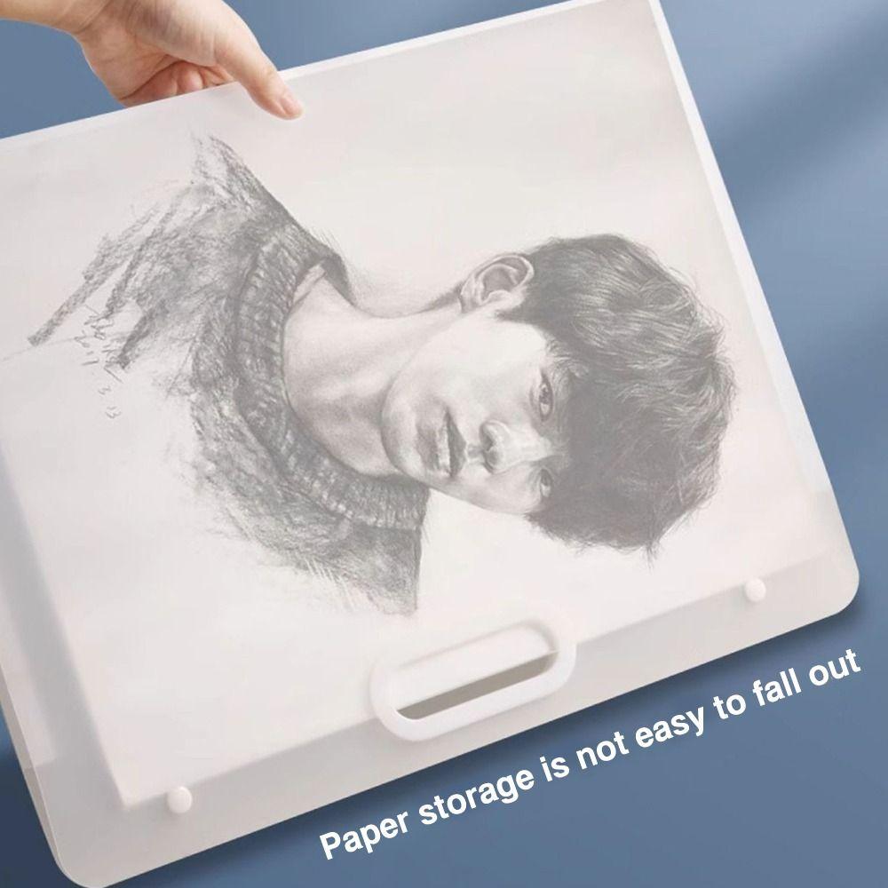 Сумка для хранения бумаги для рисования формата A2/A3/A4, Портативный фотоальбом, Простая сумка для рисования, Школа, Офис