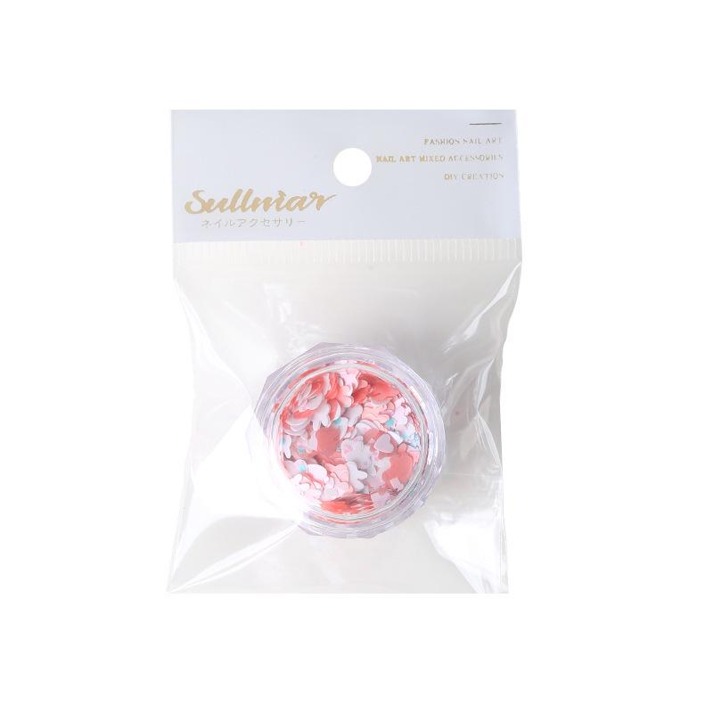 Nail Art Mixed Glitter Sequins: Rabbit, Heart, Starburst & Fairy Designs
