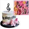 Music Note Shape Silicone Cake Mold, Bakeware Mold for Chocolate