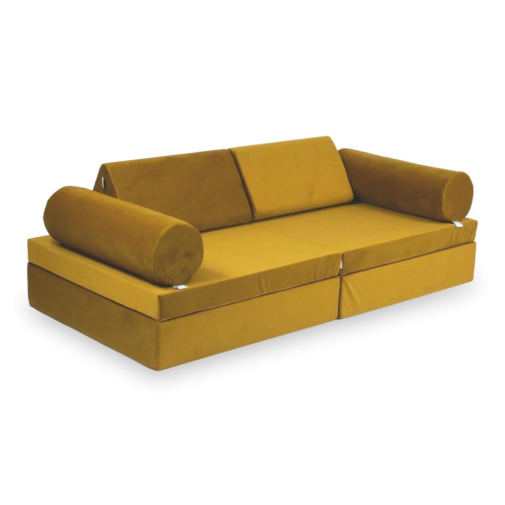 Montessori Comfort Velvet Gold Play Sofa