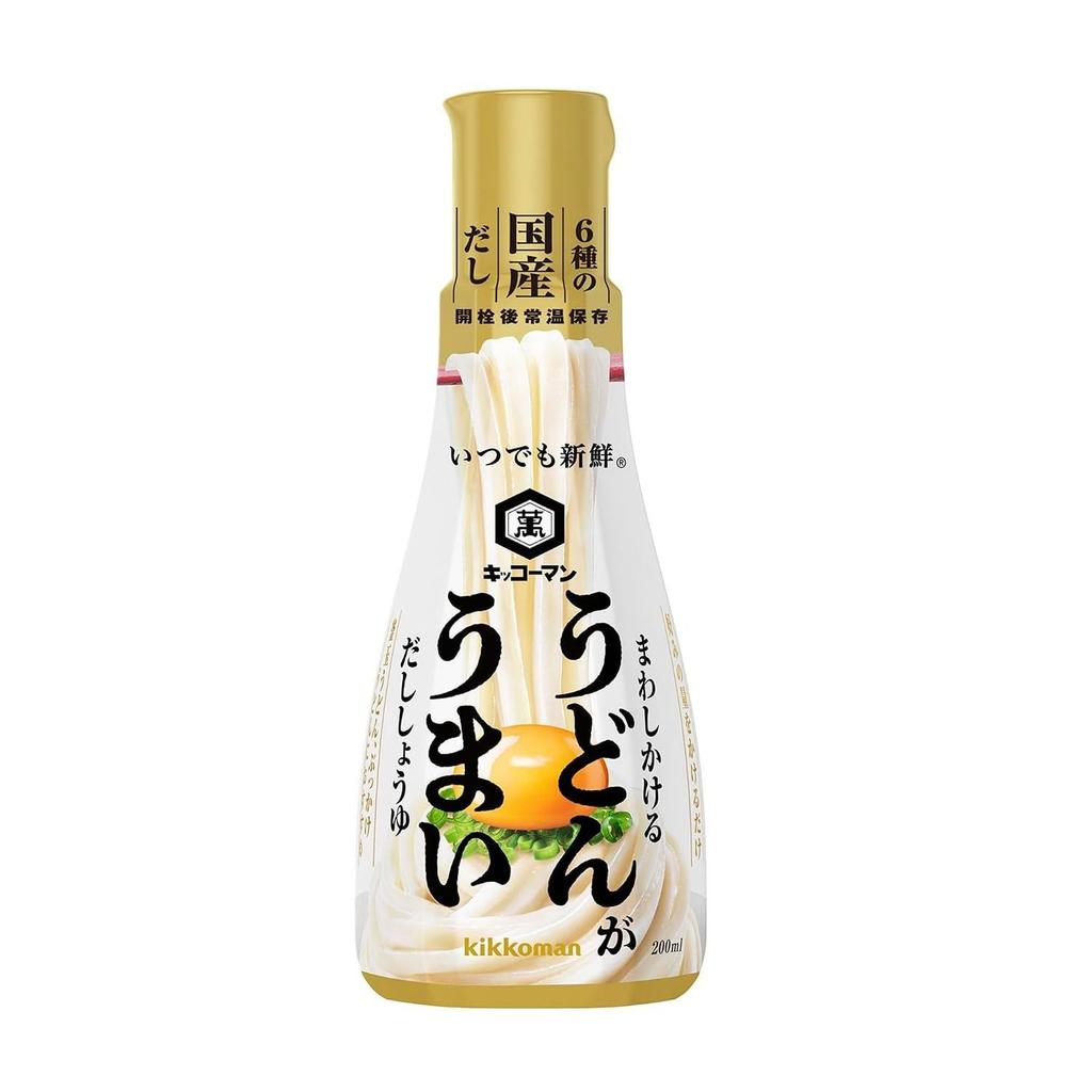 Kikkoman Foods Always Fresh Udon Delicious Broth Soy Sauce 200ml3 bottles