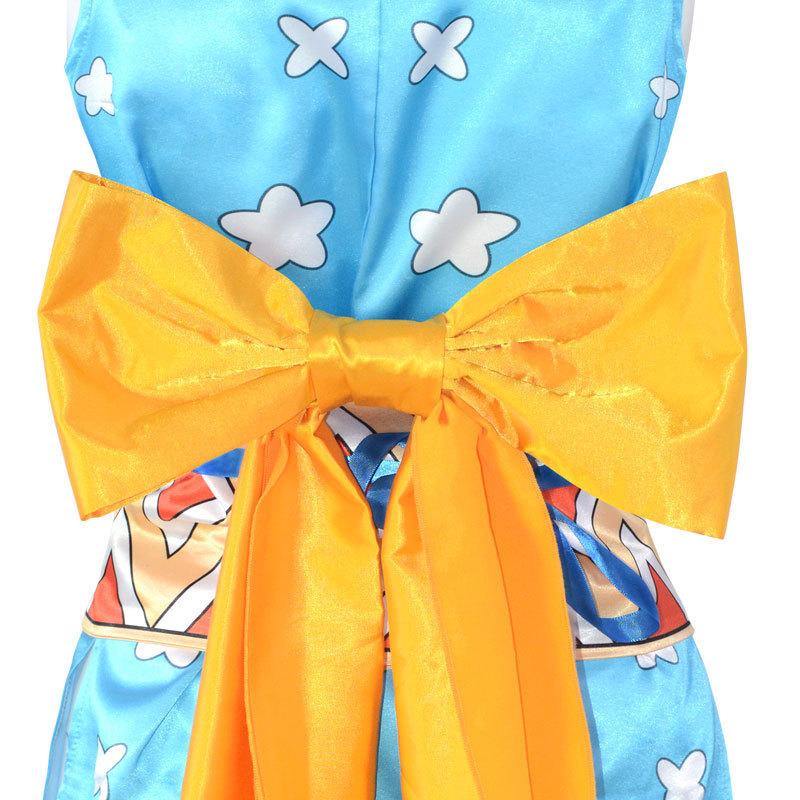 Halloween Anime One Piece Nami cos Clothing Nami Sexy Satin Printed Short Kimono cosplay