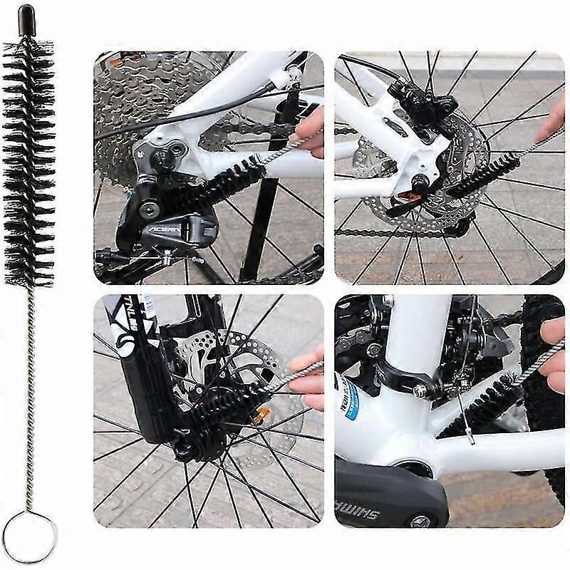Bike Cleaning Tool Set 6 Pieces Bike Cleaning Brush Kit for Bike Chain/Tire/Sprocket Cycling Corner Spot Dirt Clean - Suitable for Mtb Road Bike City