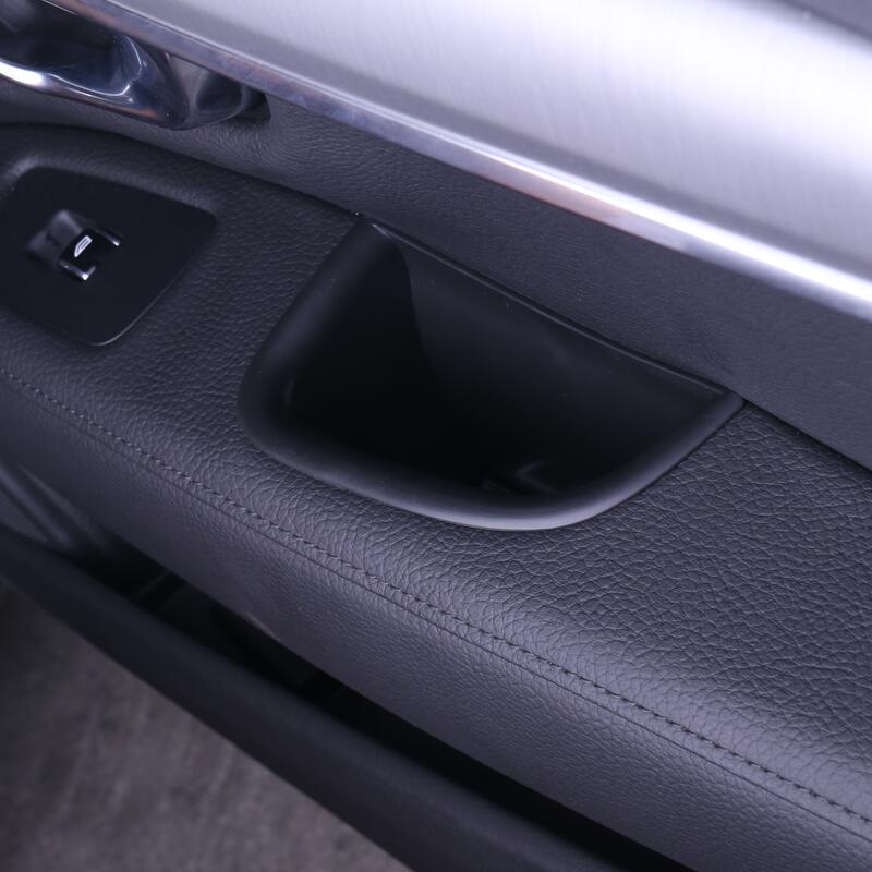 Черная ручка для передней и задней двери, ящик для хранения, держатель-контейнер, лоток для Volvo S90 V90CC, автомобильные аксессуары