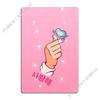 Saranghae Korean Heart Metal Sign Pub Wall Decor Designing Classic Tin Sign Poster