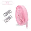 Elastic Laces Sneakers Tennis No Tie Shoe Laces Silver Diamond Lock Shoelaces Without Ties Flat Shoelace for Shoes Accessories