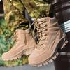 Men's Desert Combat Boot Mens Ankle Boot Tactical Ankle Boot Male Hiking Shoes Work Safety Shoes Motocycle Boots Big Size 39-46