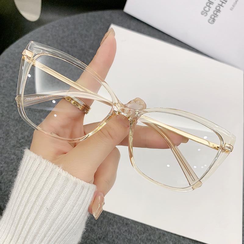Новые милые очки «кошачий глаз» женские, прозрачные очки с защитой от синего света, дизайнерский бренд, винтажные прозрачные очки, оптическая оправа