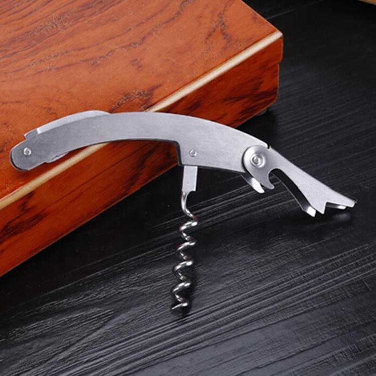 MD04 Manual 4 Pieces Wooden Handle Wine Opener Corkscrew Set With Wooden Box