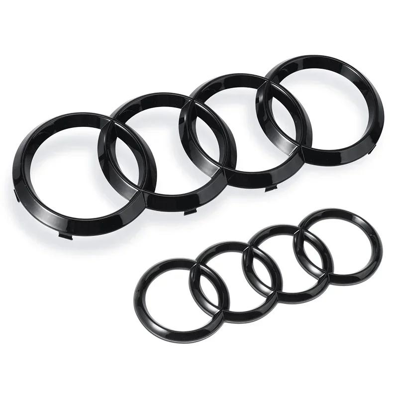 ABS Car Front Bonnet Grill Rear Trunk Emblem Badge Car Sticker For q2 A3 A4 A4L A5 A6 A6L A7 A8L Q2L Q3 Q5 Q7 TT Car Styling