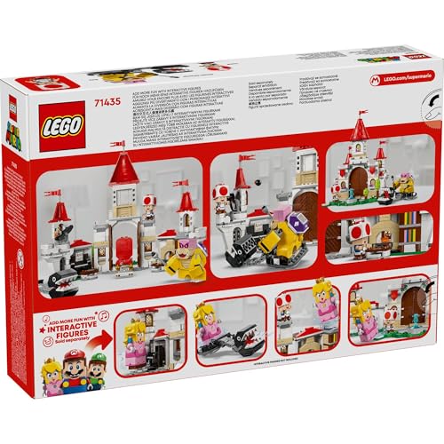 LEGO Super Mario против. Рой! Игрушка "Замок Пич" - Подарок на День Рождения - Строительные Блоки - Девочки, Мальчики, Дети (Возраст 7, 8, 9) - Ученики начальной школы