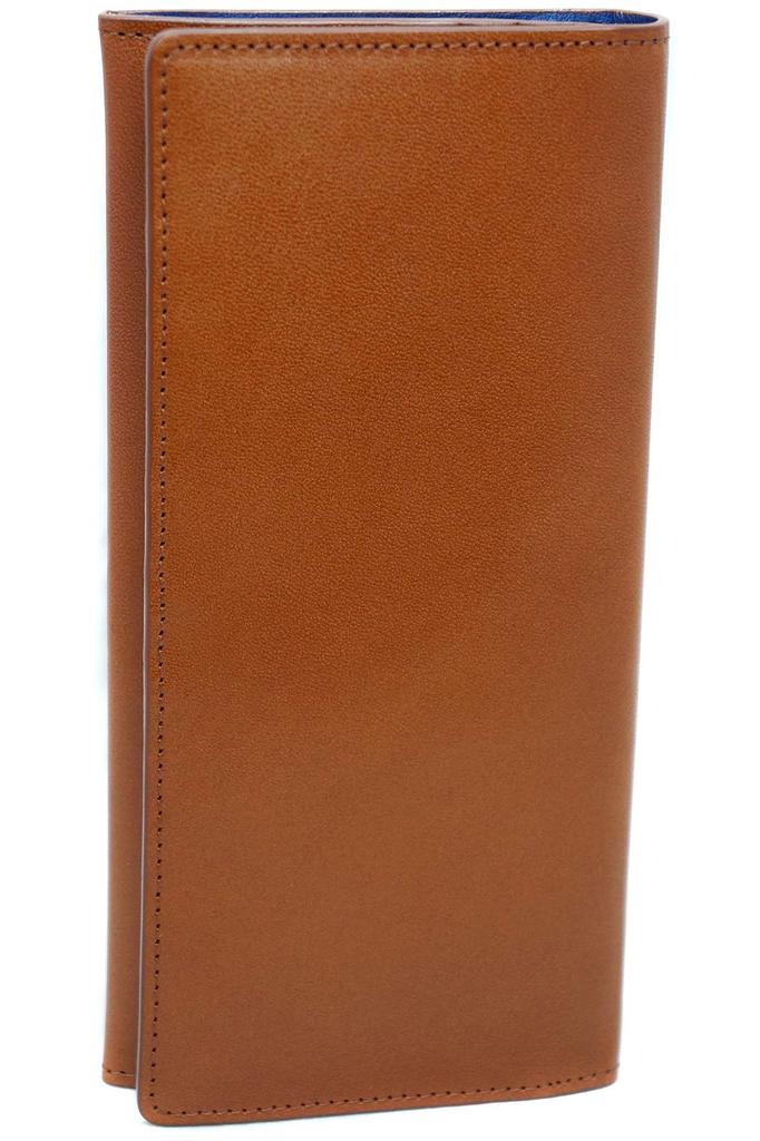 Bercute Кошелек длинный верблюжий для мужчин и женщин, Большая вместимость, Компактный, Кошелек из кожи Точиги, Удобный в использовании, Тонкий, Бифолд, Натуральная кожа, Застежка-молния