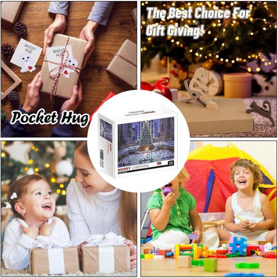 1000 шт./набор рождественских пазлов рождественская елка Санта-Клаус головоломка украшение для детей взрослых образовательные