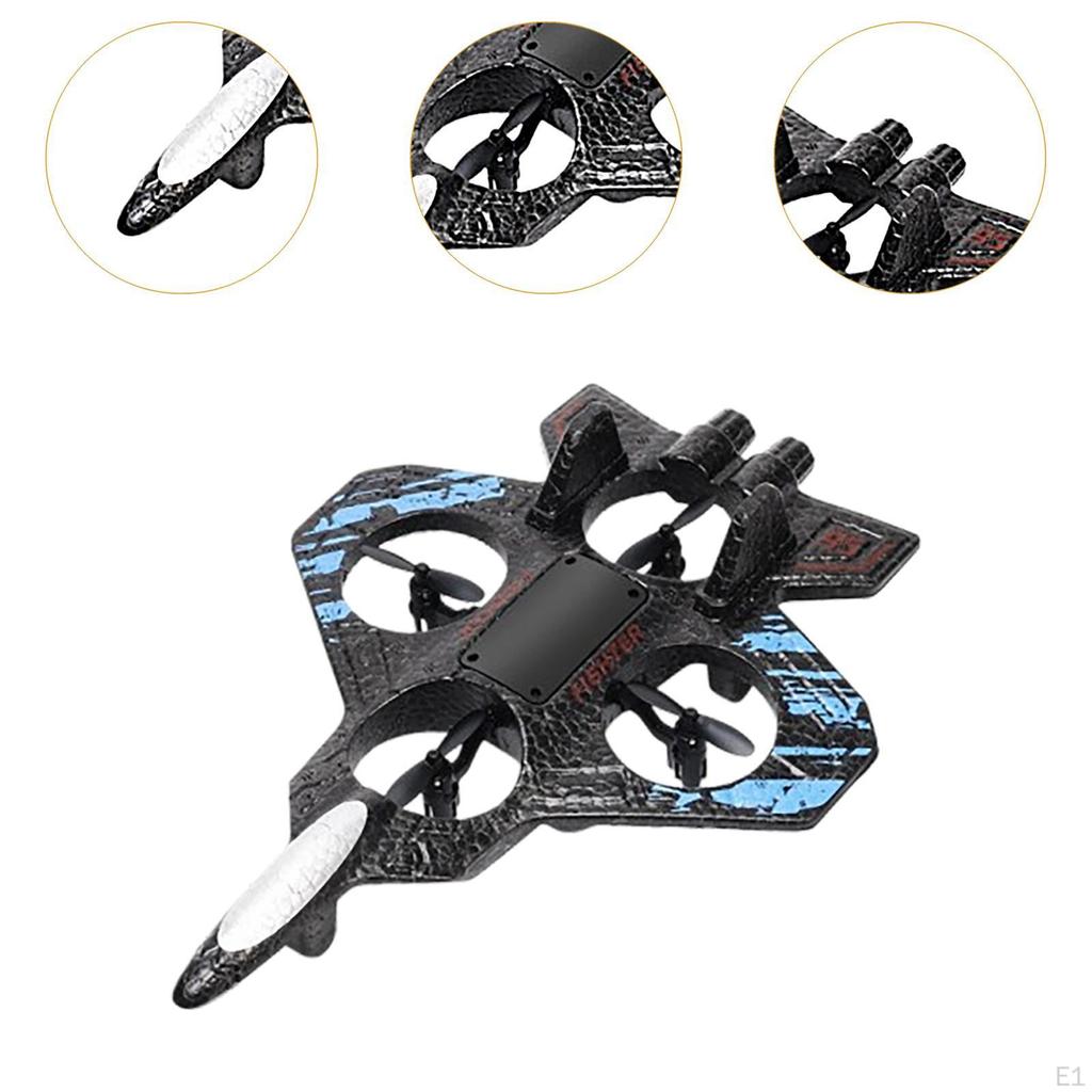 Foam Remote Control Airplane Hobby Glider with Light Lightweight Gifts for Kids Boys Anti Collision