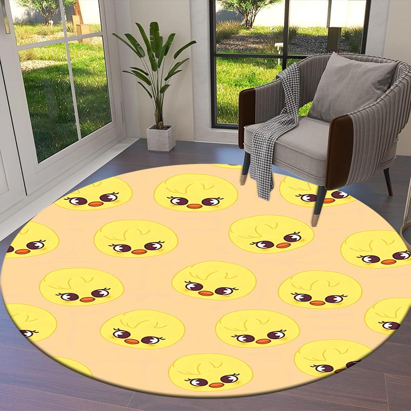 SKZ Round Area Rug,Carpet Rug for Living Room Bedroom Sofa Playroom Decor,Non-slip Floor Mat