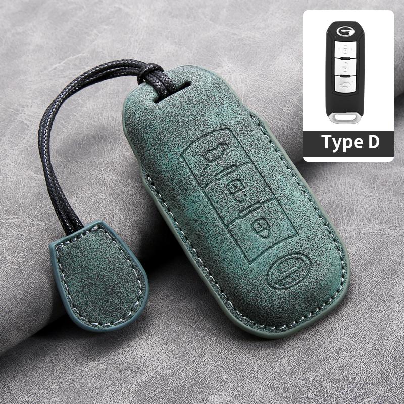 Leather Car Key Case for Gac New Energy Trumpchi Aion S V Y LX Leather Car Key Cover for Aion S V Y LX GM8 GA6 SGS7 GS5 J14 J16