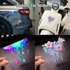 Car Stickers Reflective Auto Sticker Waterproof Dopamine Color Fluid Paint Motorcycle Body Decorative Sticker Motorcycle Auto Decoration