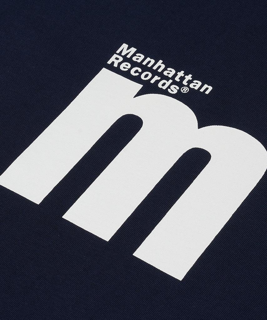 Maenhatanlekojeu Manhattan Records Футболка с логотипом M - Темно-синий