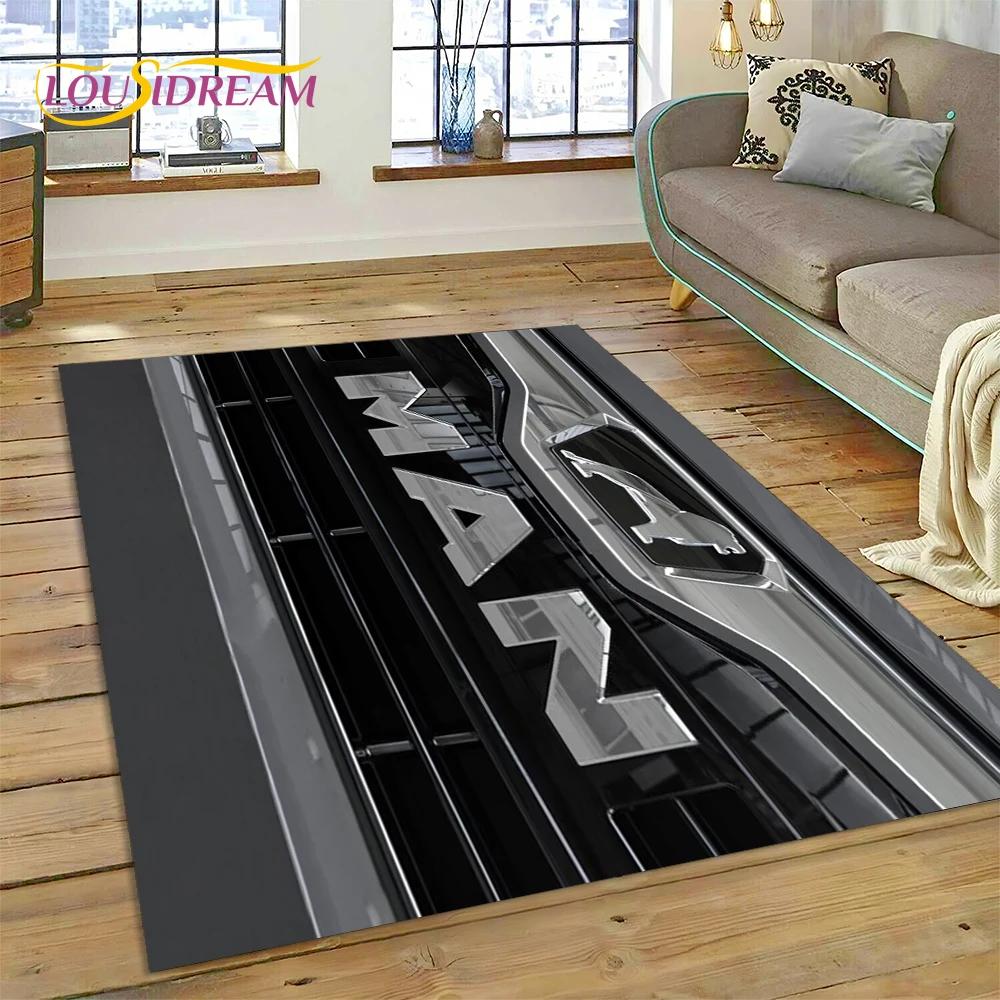 Ковер с 3D-печатью Логотип Грузовика для Спальни, Гостиной, Дома, Декора Дивана, Детских Игр, Большой Декор, Напольный Коврик, Подарок