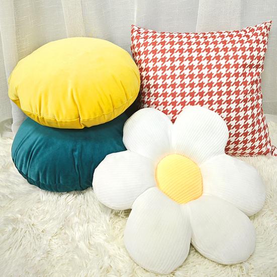 Круглая наволочка 16/20/24 дюйма, декоративная наволочка для подушки с невидимой молнией для домашнего дивана, дивана, декора спальни