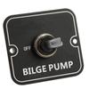 12V 24V Bilge Pump Control Switch with LED Indicator Light Sensitive Black Safe Manual Aluminum Panel
