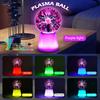 Ball Lightning Lamp with Touch Sensor Magic Ion Sphere Mood Light with Color-Changing Base Interactive Science Decor And Novelty Gift for Desk Room