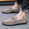 2024 осень новые туфли Doudou мужские универсальные индивидуальные повседневные туфли мягкая подошва одна педаль ленивые туфли мужская обувь