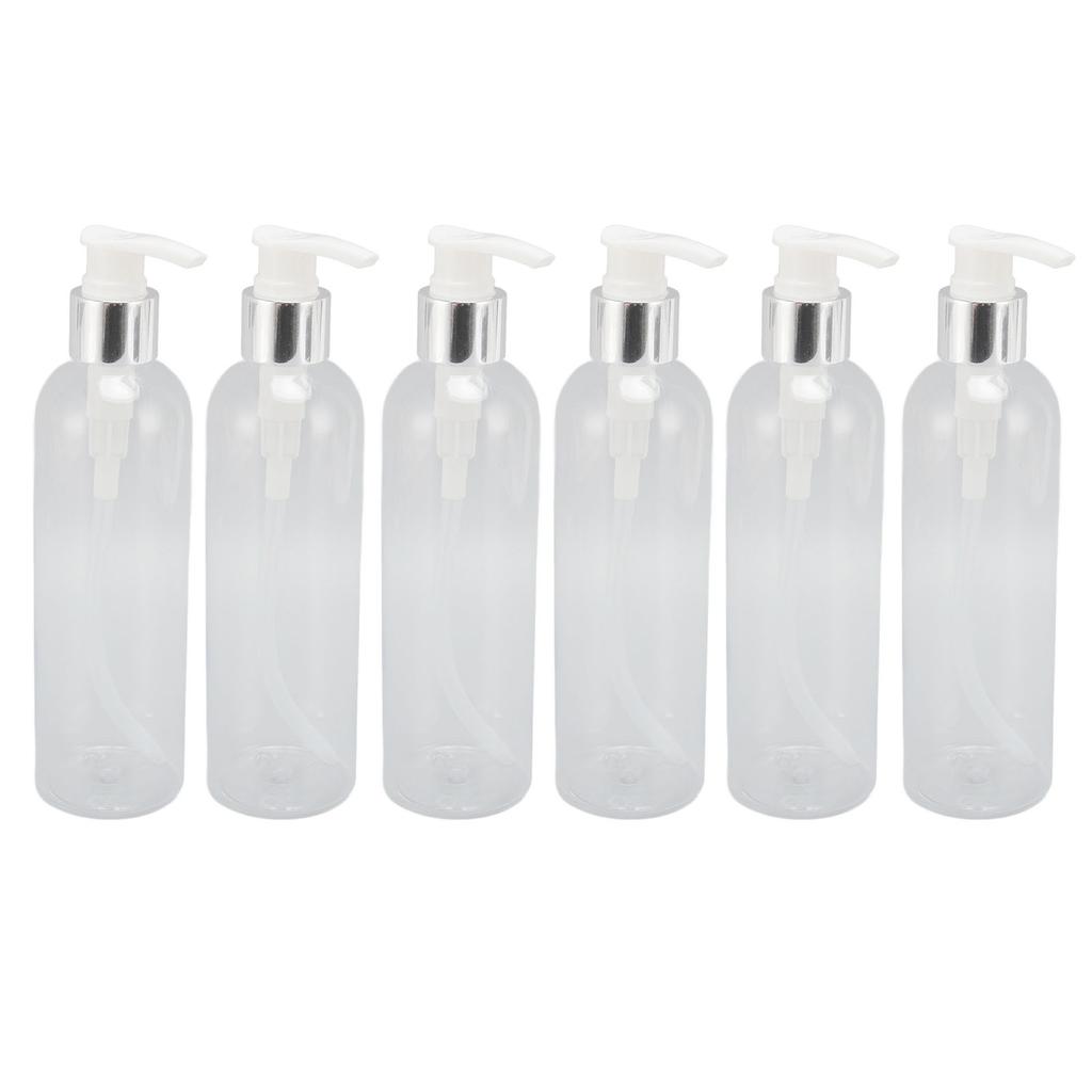 Прозрачный пластиковый дозатор для бутылок с насосом, пустой многоразовый насос для бутылок с массажным маслом для шампуня-кондиционера