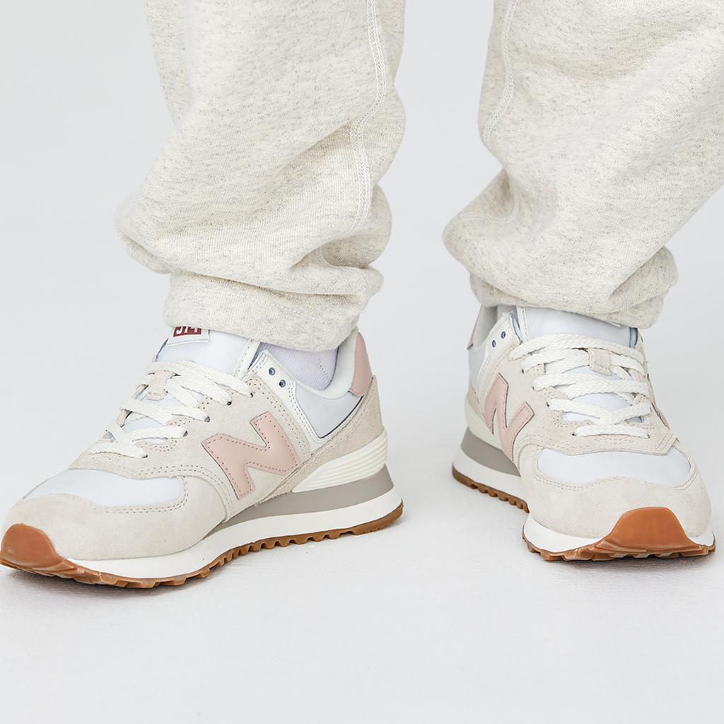 New Balance 574 Бело-розовые кроссовки унисекс U574RE2