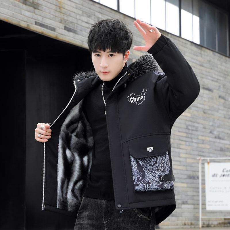 Утолщенная зимняя стеганая куртка, свободная универсальная куртка, стеганая куртка для подростков, стеганая куртка для школьников