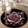 1 шт. Круглый ковер Rose Bloom для офиса, под офисные стулья, в спальню, гостиную, домашний декор, декор комнаты