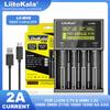 LiitoKala Lii-M4S 5V EU AU UK US Штекер Зарядное устройство для аккумуляторов 3.7V 18650 26650 21700 14500 18350 17500 1.2V AA AAA A C