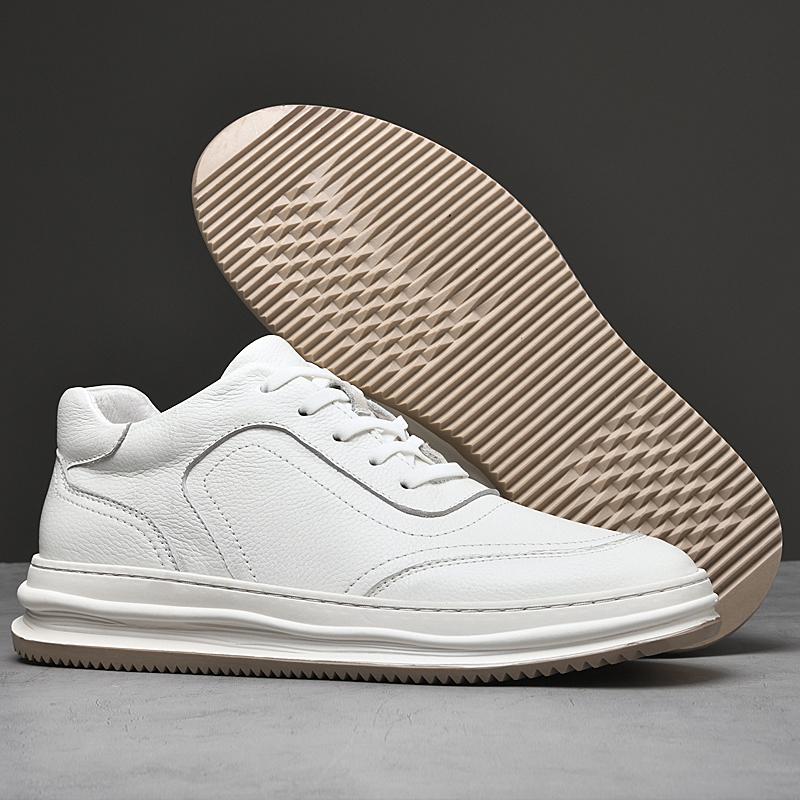 FashionOutdoor Men's Sports Shoes Casual Sport Shoes High Quality Lace-Up Male Sneakers Genuine Leather Mens Treking Footwear Trainers