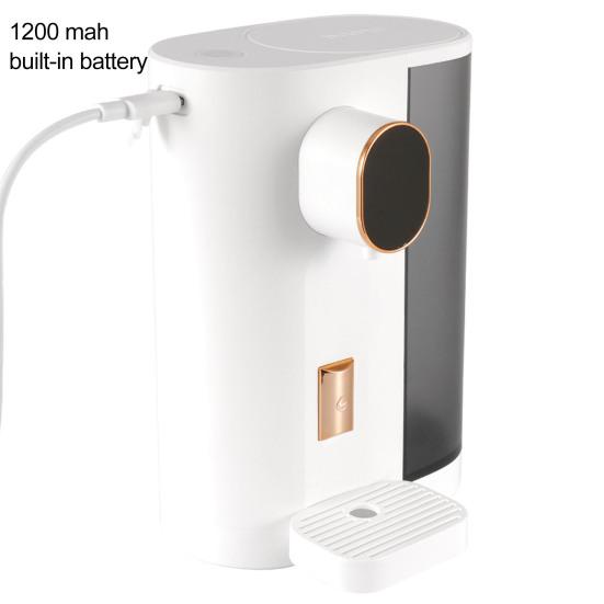 Автоматический дозатор ополаскивателя для полости рта со светодиодным дисплеем, 4 уровня дозирования, 20,3 жидких унций, 600 мл, перезаряжаемый через USB, настенный дозатор для ополаскивателя для полости рта в ванной комнате, крепление на столешницу